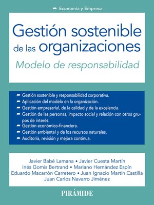 cover image of Gestión sostenible de las organizaciones